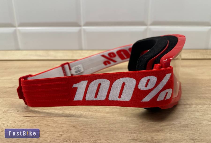 Új 100% Strata 2 piros, átlátszó lencsés DH/FR szemüveg