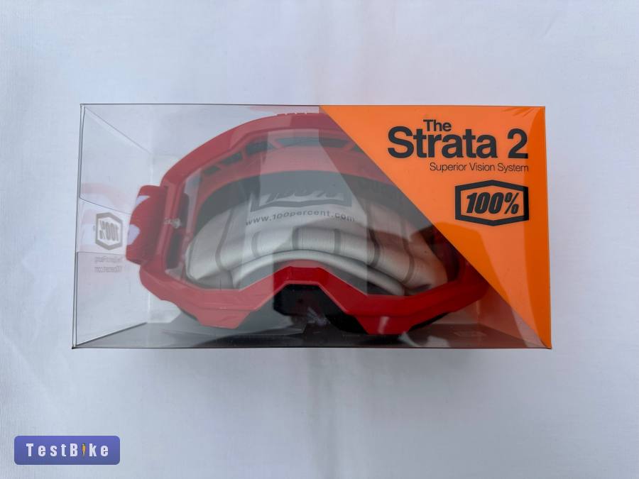 Új 100% Strata 2 piros, szemüveg, védőszemüveg