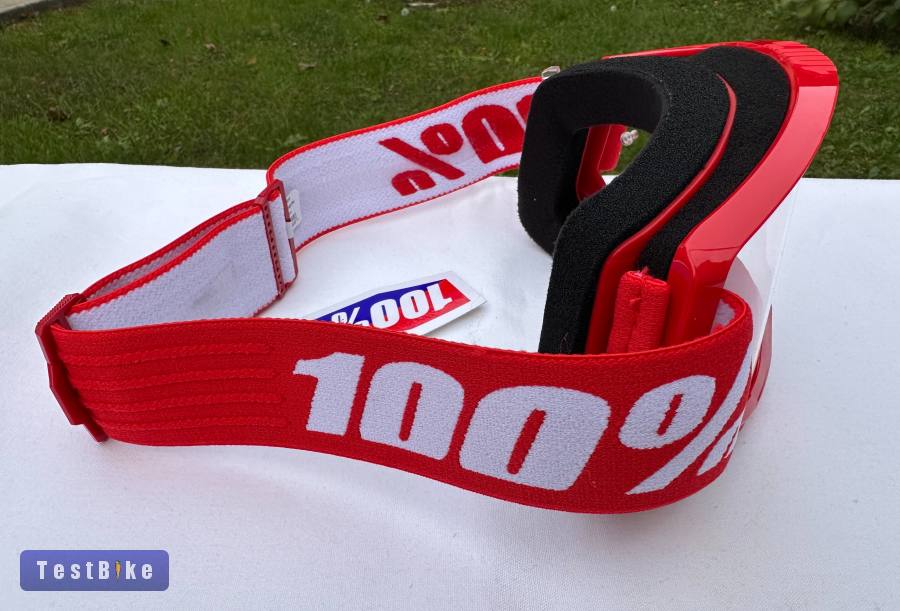 Új 100% Strata 2 piros DH/FR szemüveg, védőszemüveg