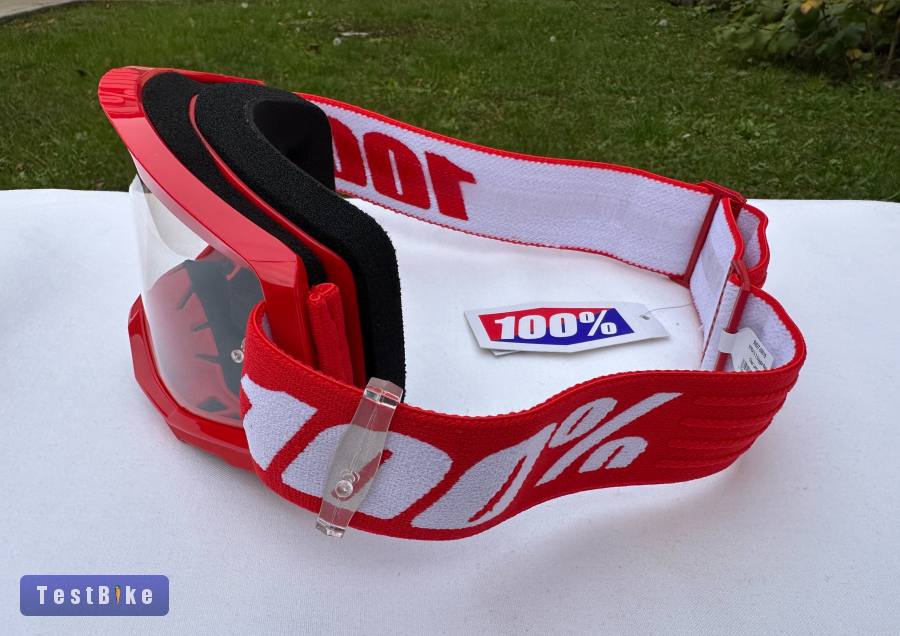 Új 100% Strata 2 piros DH/FR szemüveg, védőszemüveg