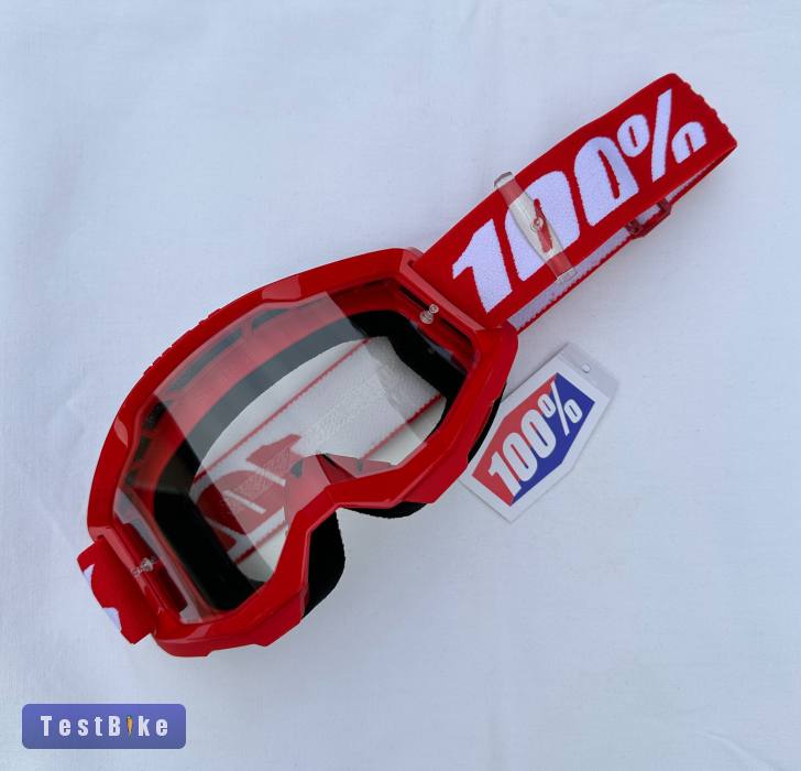 Új 100% Strata 2 piros DH/FR szemüveg, védőszemüveg