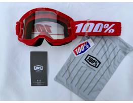 Új 100% Strata 2 piros DH/FR szemüveg, védőszemüveg