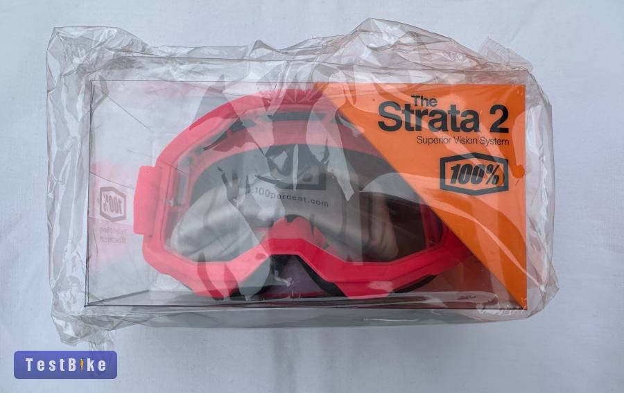 Új 100% Strata 2 rózsaszín DH/FR szemüveg, védőszemüveg