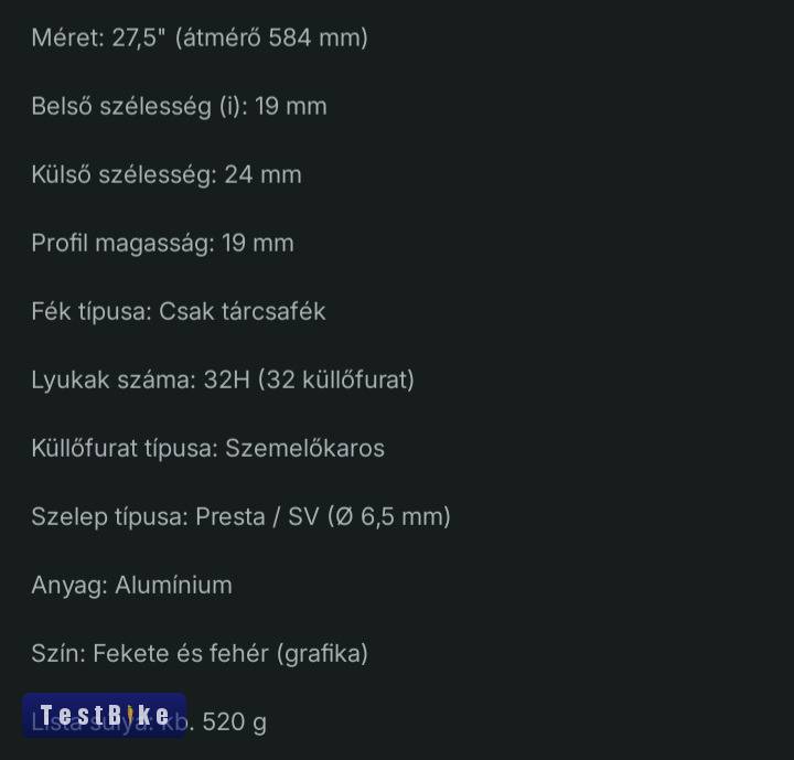 Új 2db szett Ghost 27,5 / Rodi Excalibur XC eladó