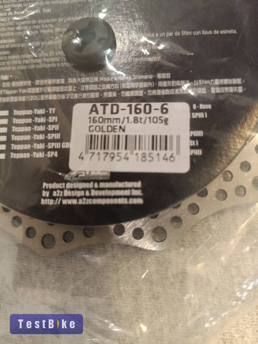 Új A2Z ATD-160mm féktárcsa eladó