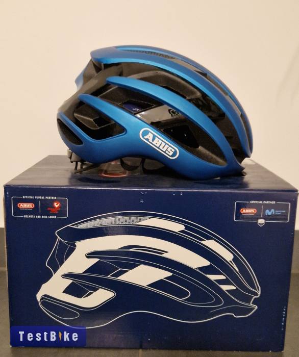 Új Abus Airbreaker sisak "S" (51-55cm) Steel Blue színben