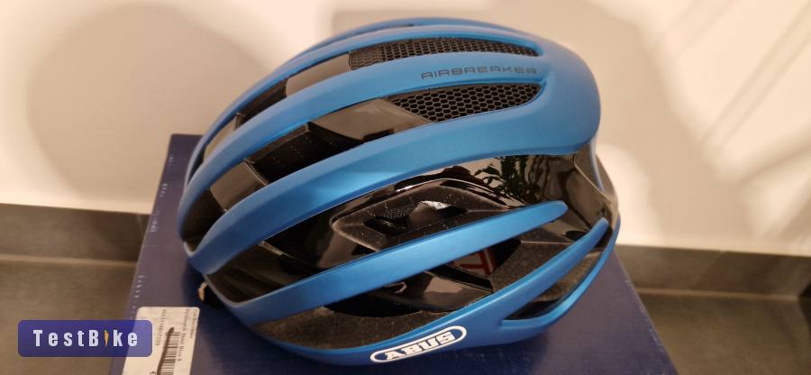 Új Abus Airbreaker sisak "S" (51-55cm) Steel Blue színben