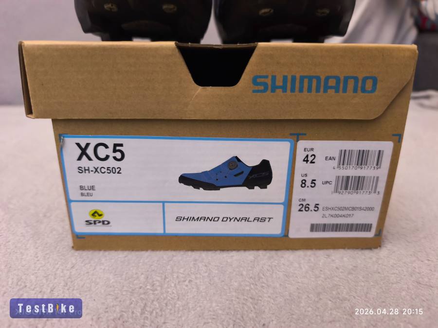Új áll. Shimano SPD cipő, BOA rögzítés - max 25.7cm lábhoz