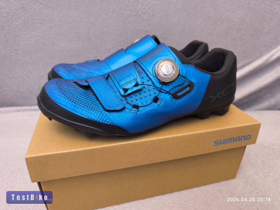 Új áll. Shimano SPD cipő, BOA rögzítés - max 25.7cm lábhoz