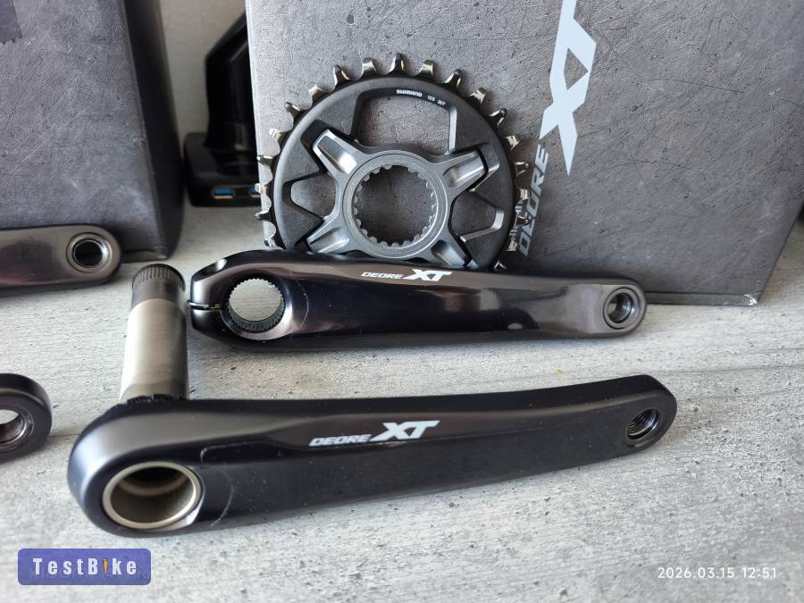 Új állapotú! Shimano Deore XT 12s hajtómű 30 és 32T lánct.