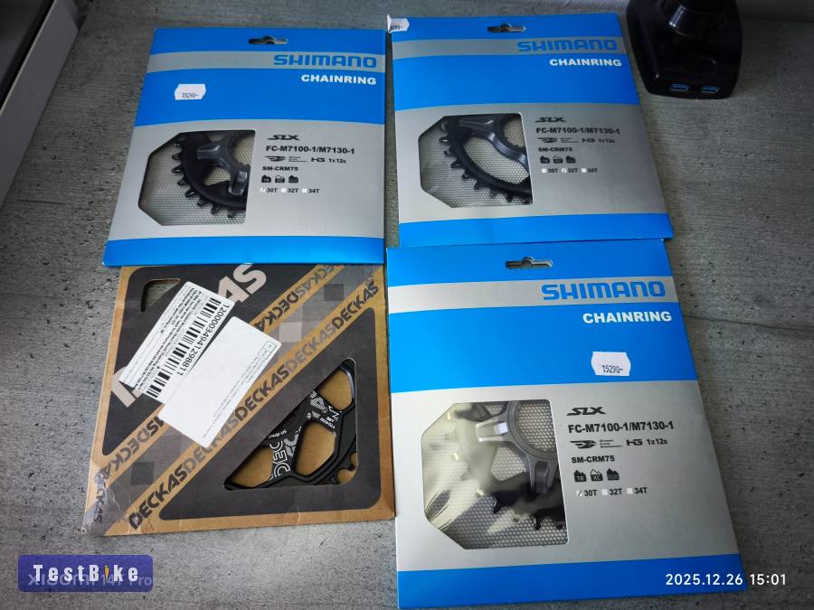 Új állapotú! Shimano Deore XT 12s hajtómű 30T 32T lánct.