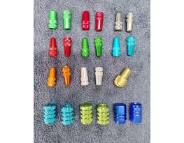 Új alu presta FV és autó AV szelepsapka párban