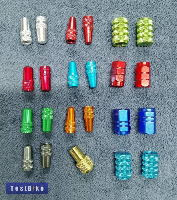 Új alu szelepsapka, kormányszár csavar, nyeregcső bilincs