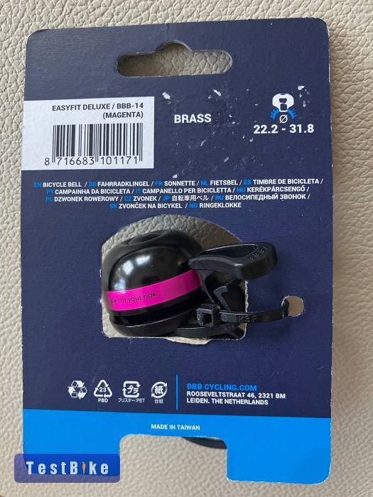új BBB Cycling kerékpáros csengő ( BBB-14 ) EasyFit Deluxe 