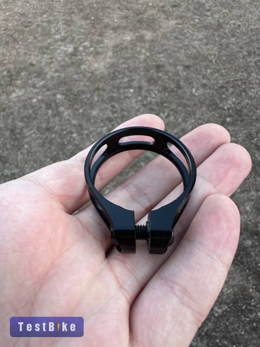 Új CNC alu nyeregcső bilincs 34,9mm fekete