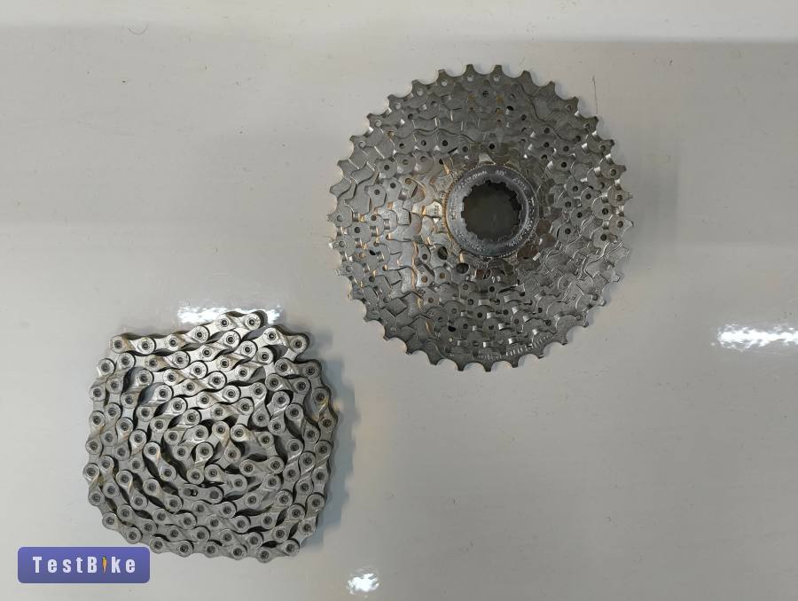 Új Shimano CS-HG400-9 11-34 fogaskoszorú kazetta KMC X9 lánc