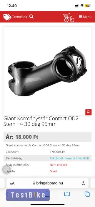 Új Giant Contact OD2