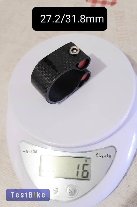 Új karbon (3k carbon) nyeregcső bilincs, 27.2-es nyeregcsőre