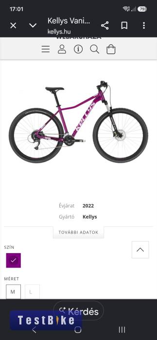 Új Kellys Vanity 70 MTB női, Bontatlan gyári csomagolásban!