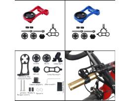 Új kerékpár computer, kamera, lámpa tartó szett, alu.