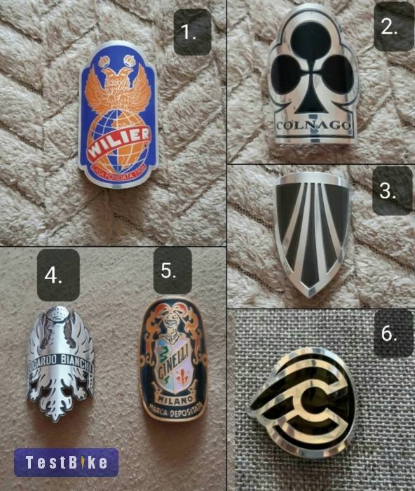 Új kerékpár váz embléma. Ár/db! Öntapadós, alumínium.