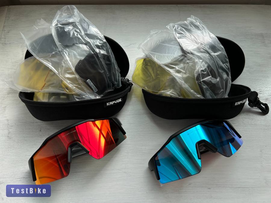 Új kerékpáros szemüveg 3 extra lencsével 