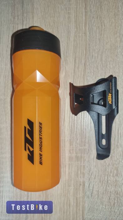 Új KTM kulacstartó és kulacs (narancs)