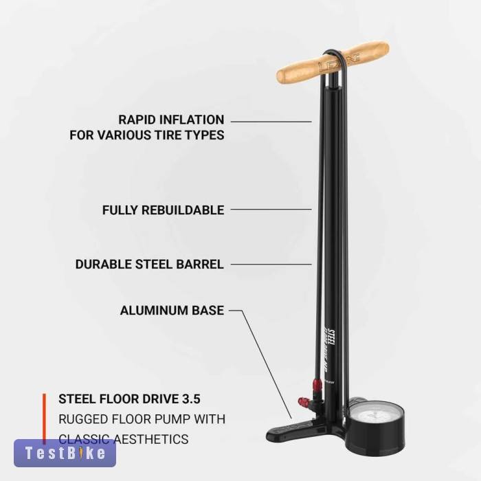 Új Lezyne Steel Floor Drive 3,5 eladó