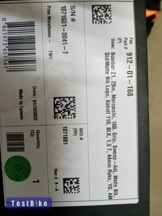 Új Marzocchi Z1 160mm boostos