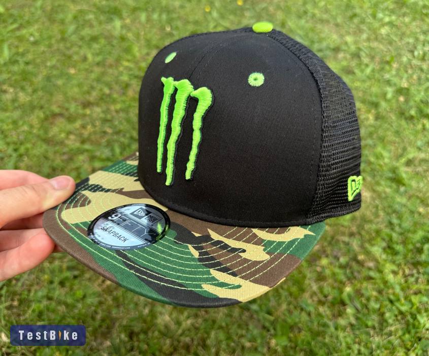 Új Monster Energy camo/fekete hálós sapka, snapback, cap 