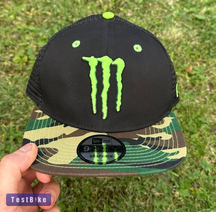 Új Monster Energy camo/fekete hálós sapka, snapback, cap