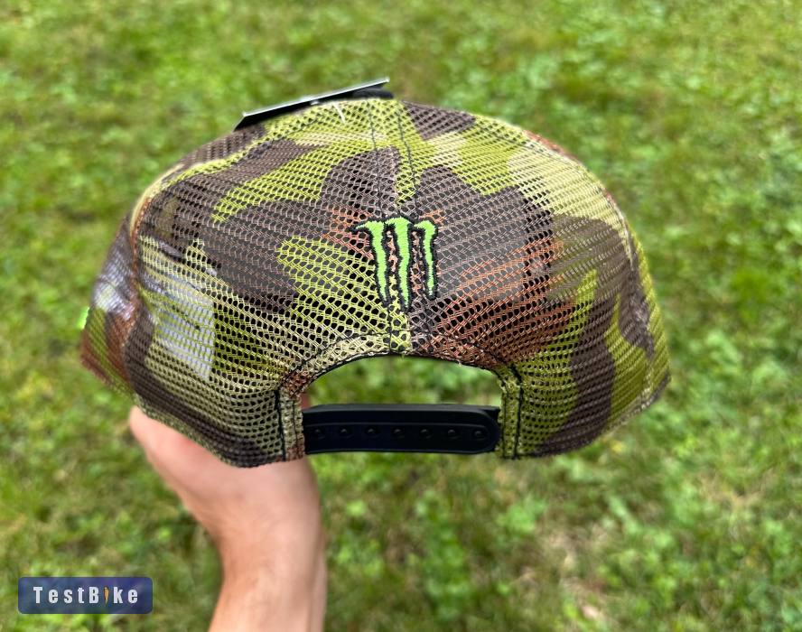 Új Monster Energy fekete/camo hálós sapka, snapback