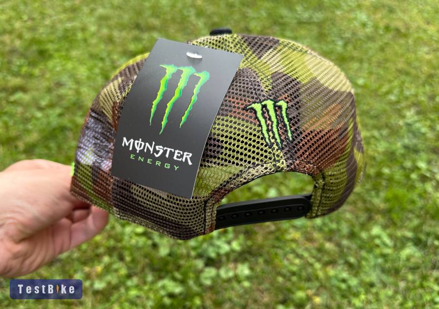 Új Monster Energy fekete/camo hálós sapka, snapback