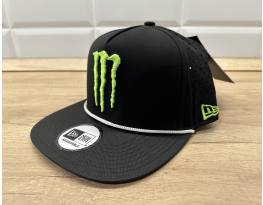 Új Monster Energy fekete/fehér hálós sapka, snapback