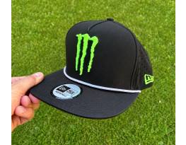 Új Monster Energy fekete/fehér rope sapka, snapback