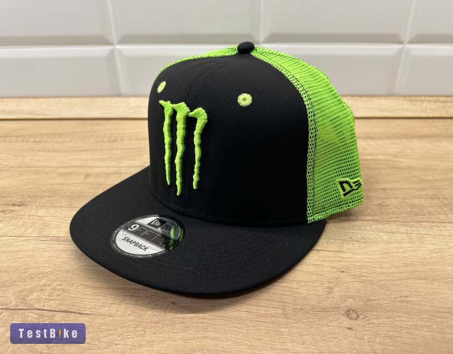 Új Monster Energy fekete/neon zöld hálós sapka, snapback