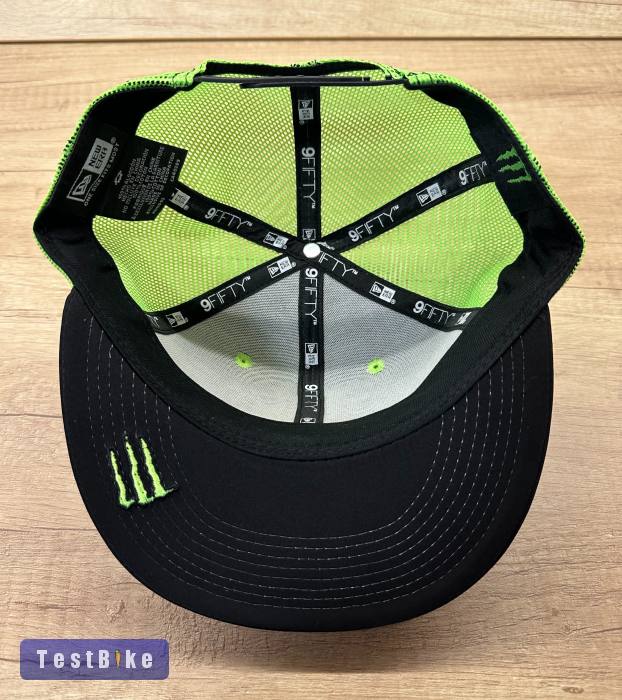 Új Monster Energy fekete/neon zöld hálós sapka, snapback