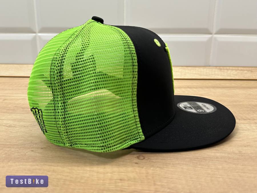 Új Monster Energy fekete/neon zöld hálós sapka, snapback