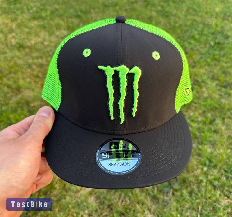 Új Monster Energy fekete/neon zöld hálós sapka, snapback