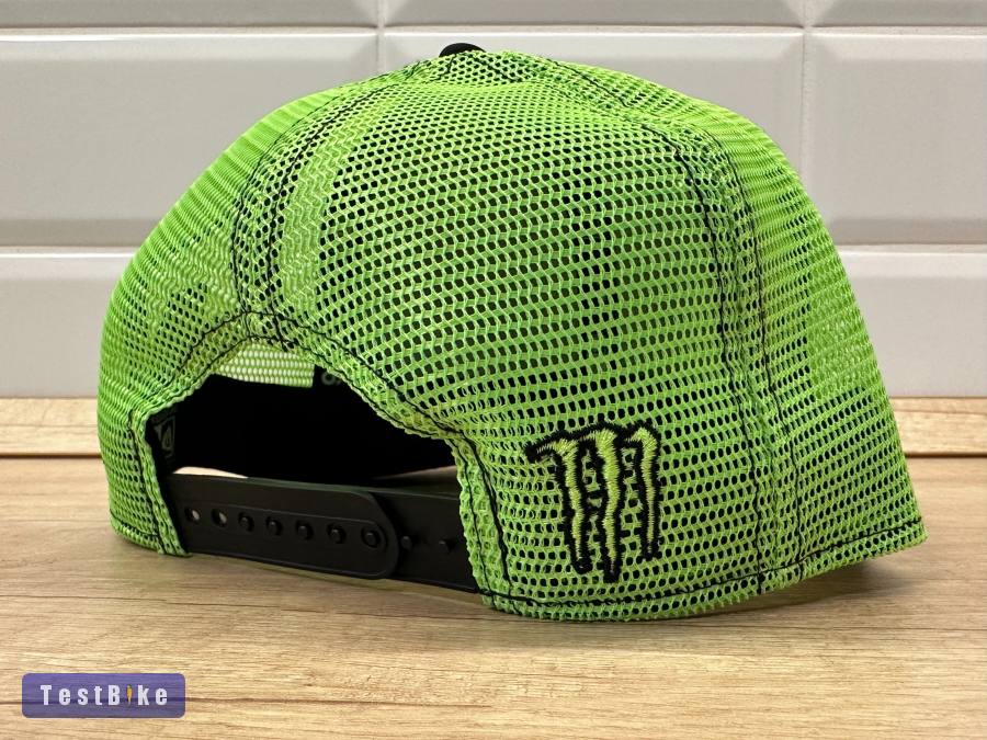 Új Monster Energy fekete/neon zöld hálós sapka, snapback