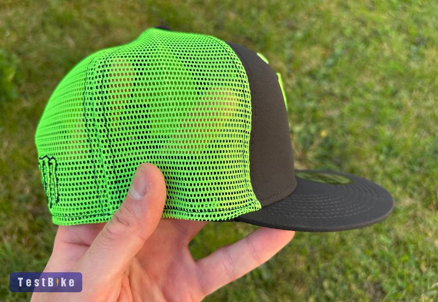 Új Monster Energy fekete/neon zöld hálós sapka, snapback
