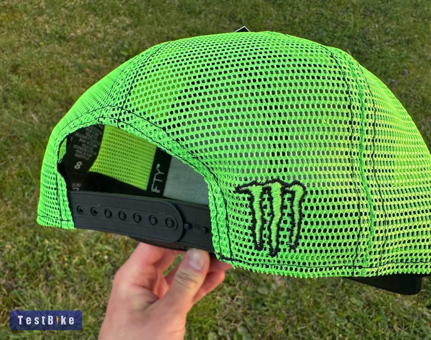 Új Monster Energy fekete/neon zöld hálós sapka, snapback