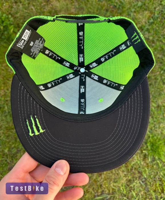 Új Monster Energy fekete/neon zöld hálós sapka, snapback