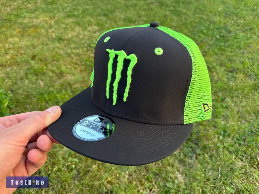 Új Monster Energy fekete/neon zöld hálós sapka, snapback