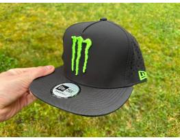 Új Monster Energy fekete perforált hálós sapka, snapback