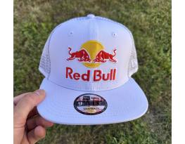 Új Red Bull fehér/fehér hálós sapka, snapback 