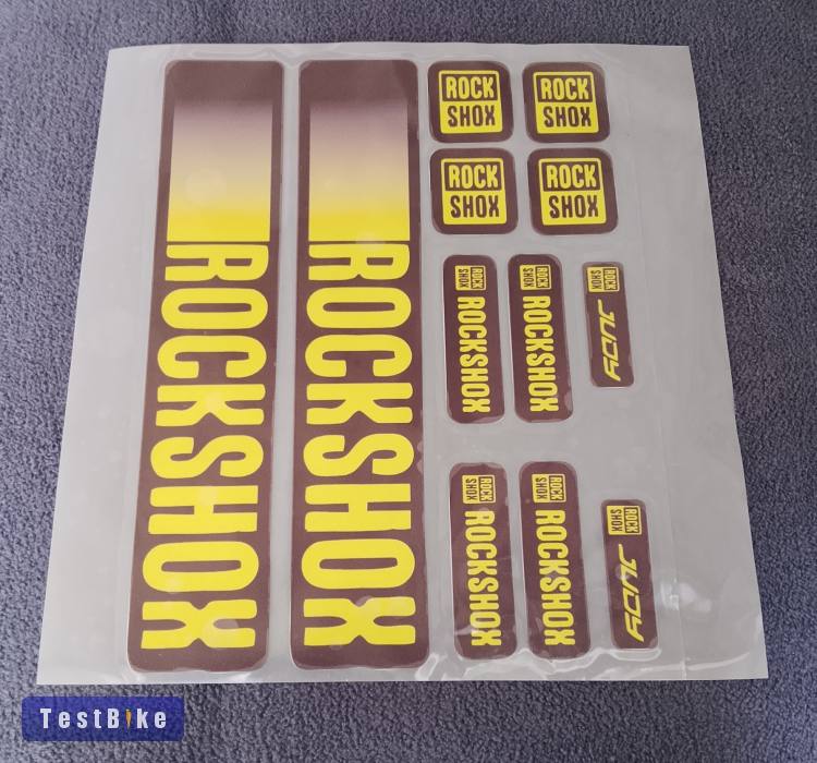 Új Rock Shox kerékpár teleszkóp villa matrica