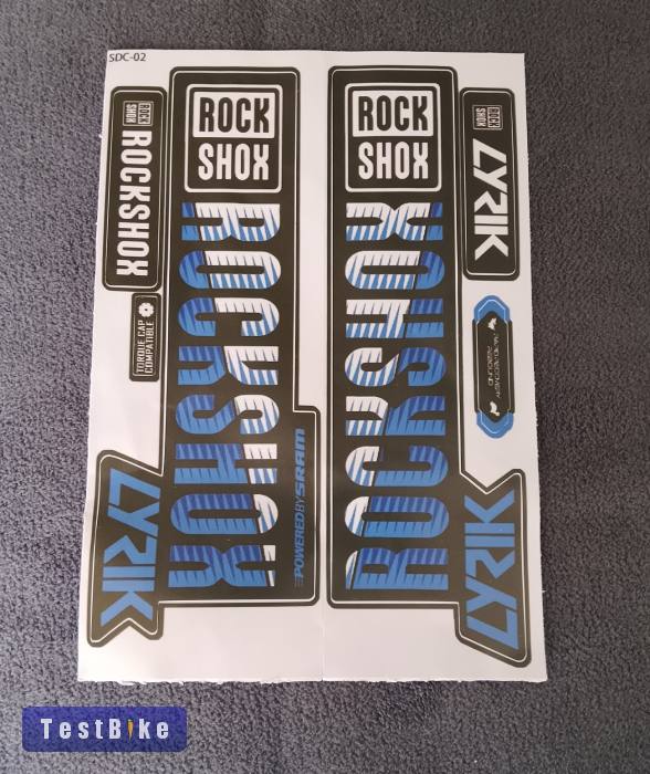 Új Rock Shox kerékpár teleszkóp villa matrica