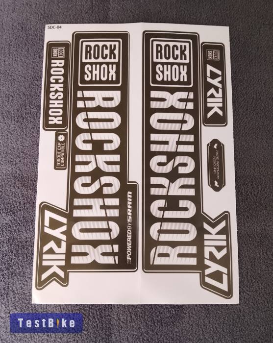 Új Rock Shox kerékpár teleszkóp villa matrica