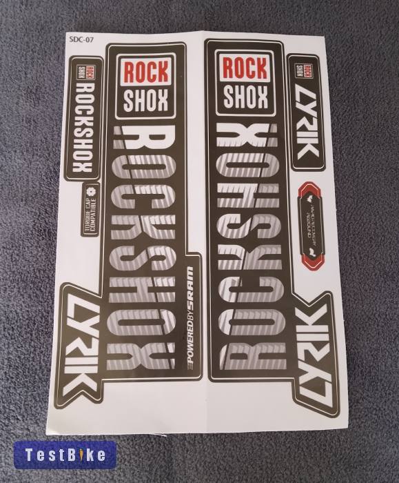 Új Rock Shox teleszkóp villa matricák